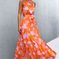 NADIA FLORAL TIE WAIST MAXI DRESS