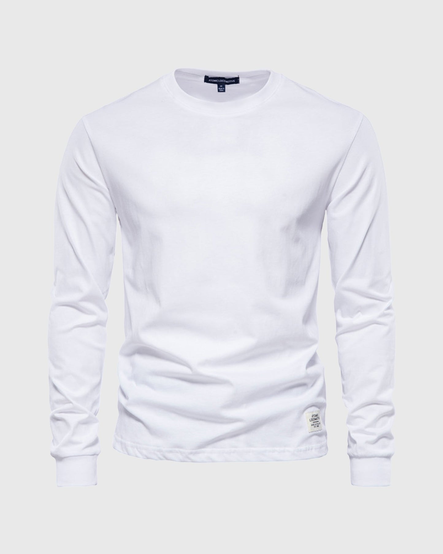 Crew neck Long Sleeve Cotton T-Shirt