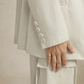 Cotton Linen Suit+Trousers Two Pieces Set