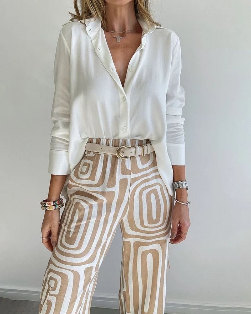 CANDELA - SHIRT AND PANTS 2 PIECE SET