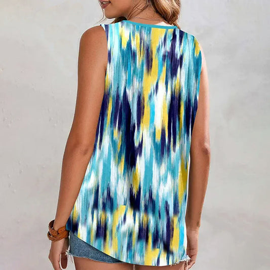 Casual Tie-Dye Tank Top