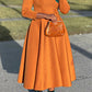 So Splendid 3/4 Sleeve Swing Dress