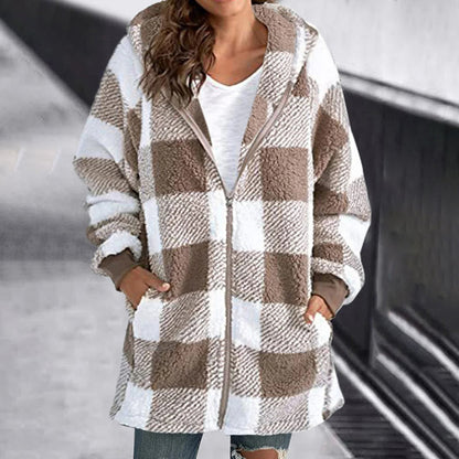 Casual Plaid Coat