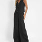 MELIA - Effortlessly Chic Sleeveless Vest And Wide Leg Pants Set