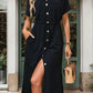 Women's Lapel Button Shirt Dress 04464349YM