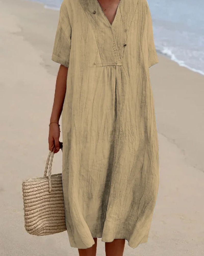 MYKA - BEACH LINEN DRESS