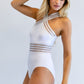 HALTER NECK ONE PIECE SWIMSUIT