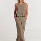 VALERINA - Casual Linen 2 Piece Top and Pants Set