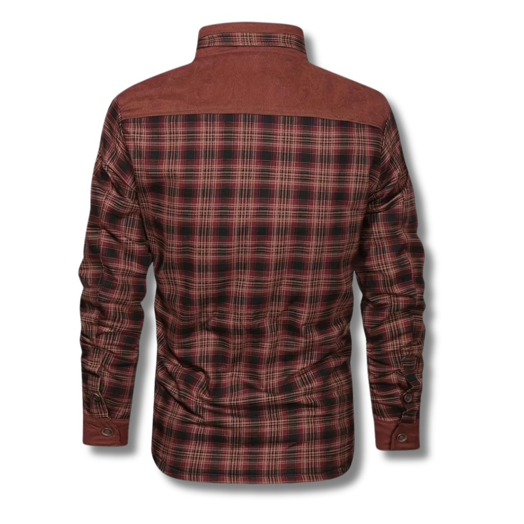 Lorenzo - Retro Plaid Fleece Coat