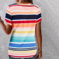 Colourful Striped Casual Blouse