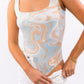 LUNA SWIRL SQUARE NECK BODYSUIT