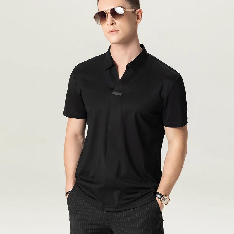 Men’s Summer V-neck Business Casual Shirt