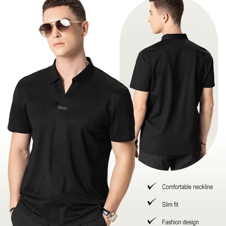 Men’s Summer V-neck Business Casual Shirt