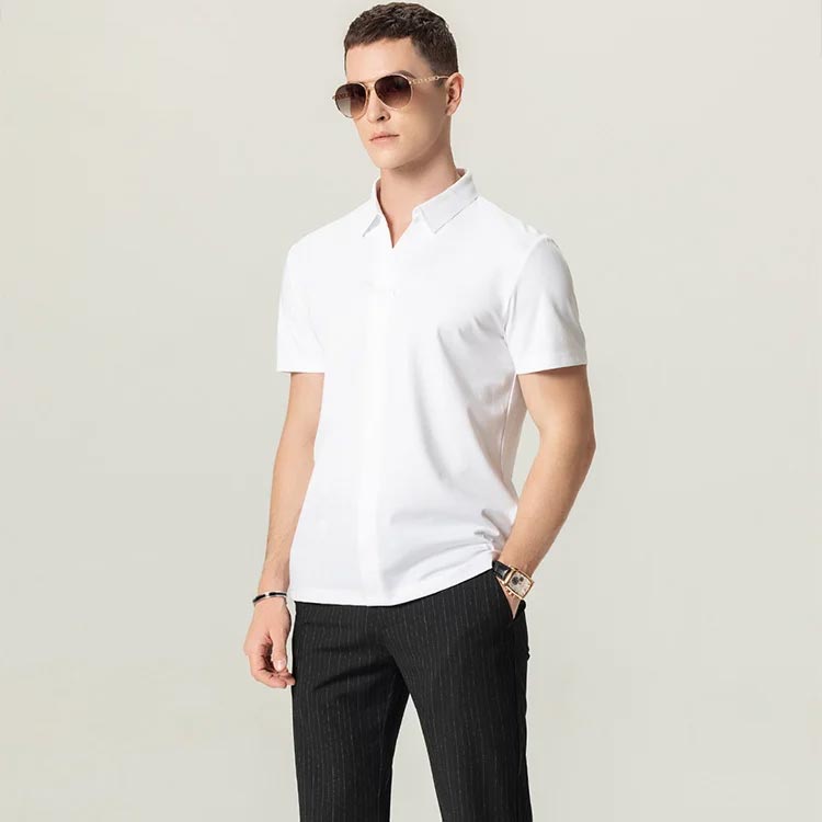 Men’s Summer V-neck Business Casual Shirt