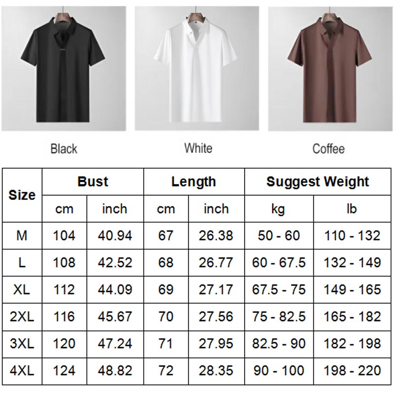 Men’s Summer V-neck Business Casual Shirt