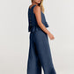 VALERINA - Casual Linen 2 Piece Top and Pants Set