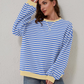 LUA - OVERSIZED STRIPED LONG SLEEVE SWEATSHIRT