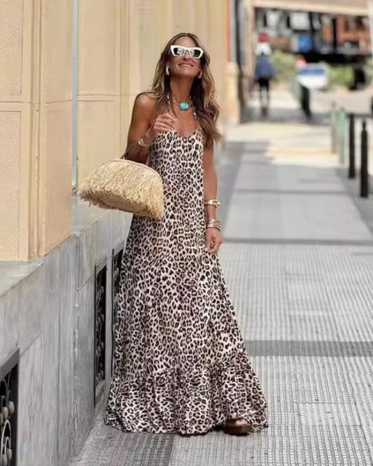 BAILA - LEOPARD SUMMER DRESS