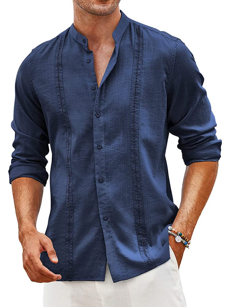 Embroidered Guayabera Linen Shirt (US Only)