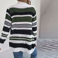 Casual Striped Knitted Cardigan