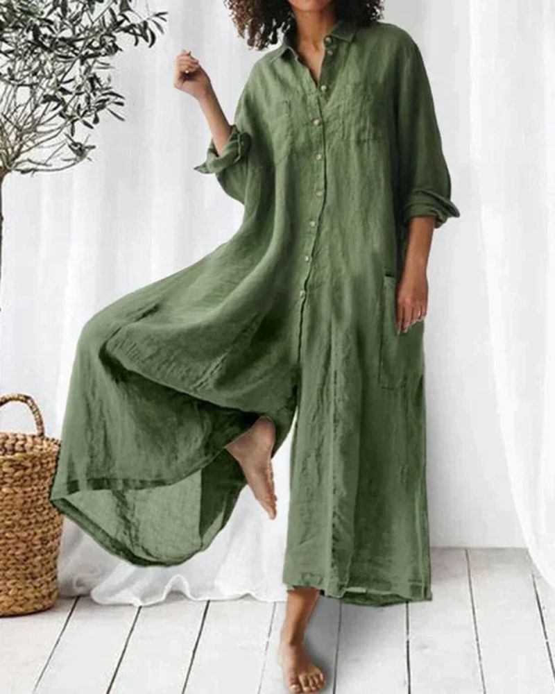 JULISA - SUPER STYLISH LINEN JUMPSUIT