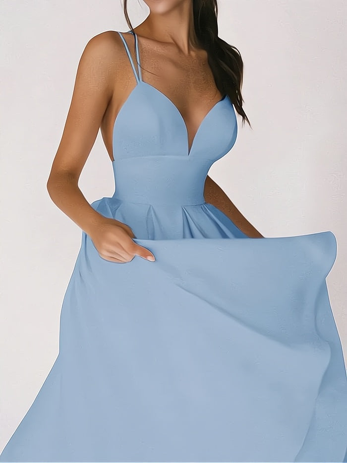 Charline - Elegant dress with a V-neckline