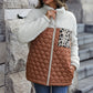 Patchwork Warm Plush Coat