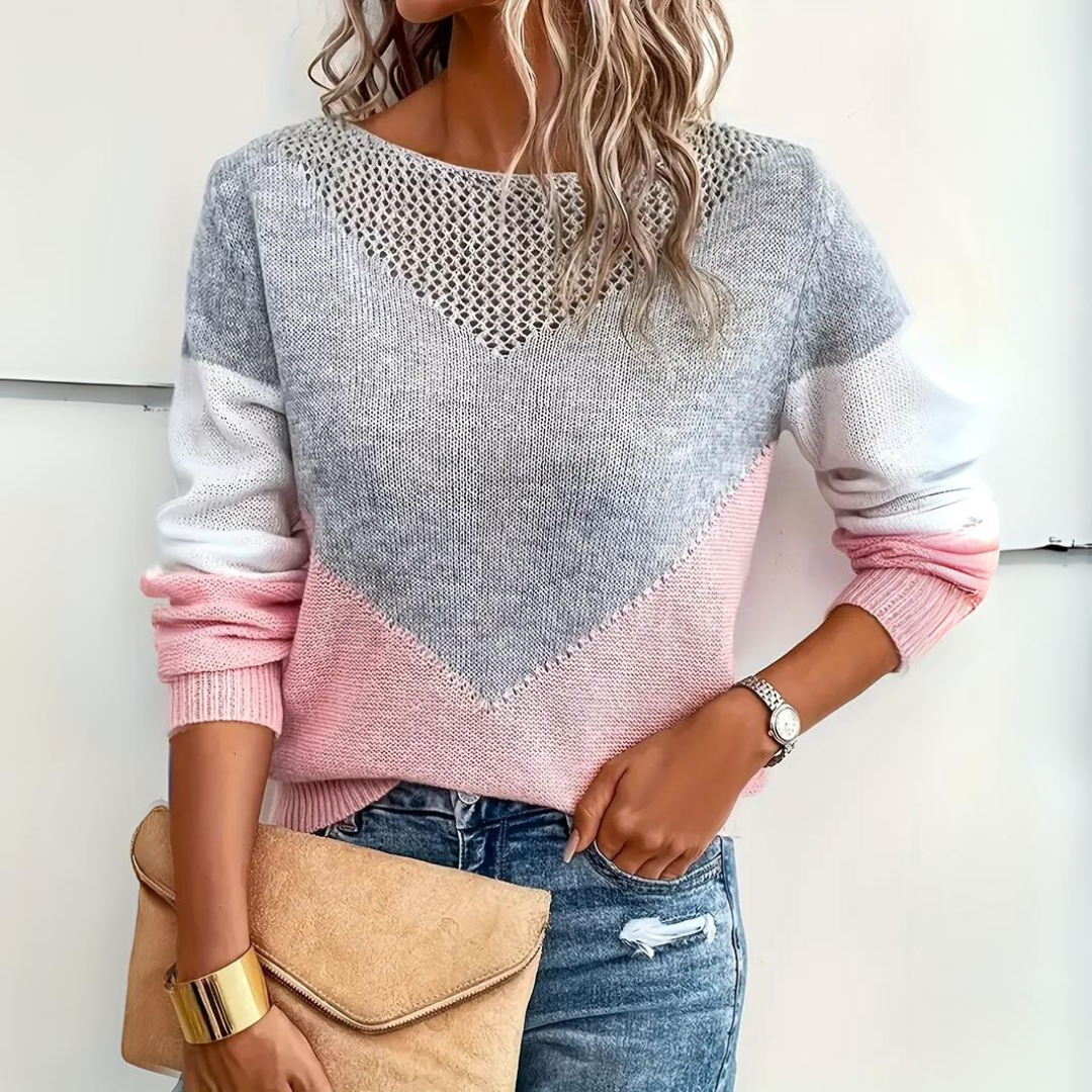 ANA LUXE COTTON KNIT SWEATER