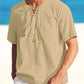 Casual Linen Style V Neck Shirts (US Only)