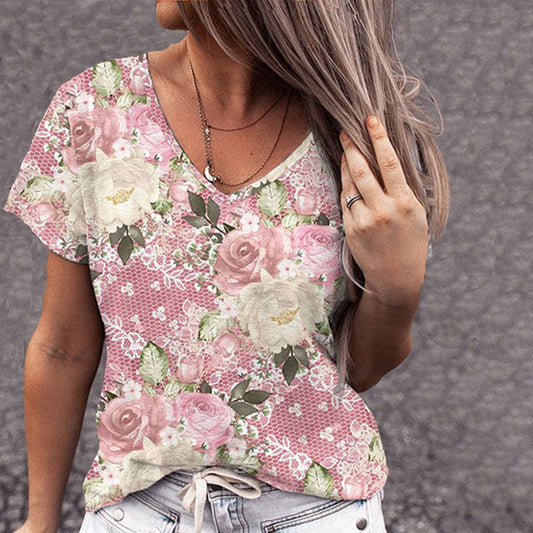 Floral Casual T-Shirt