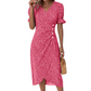 Mary Flower Dress with V-neck