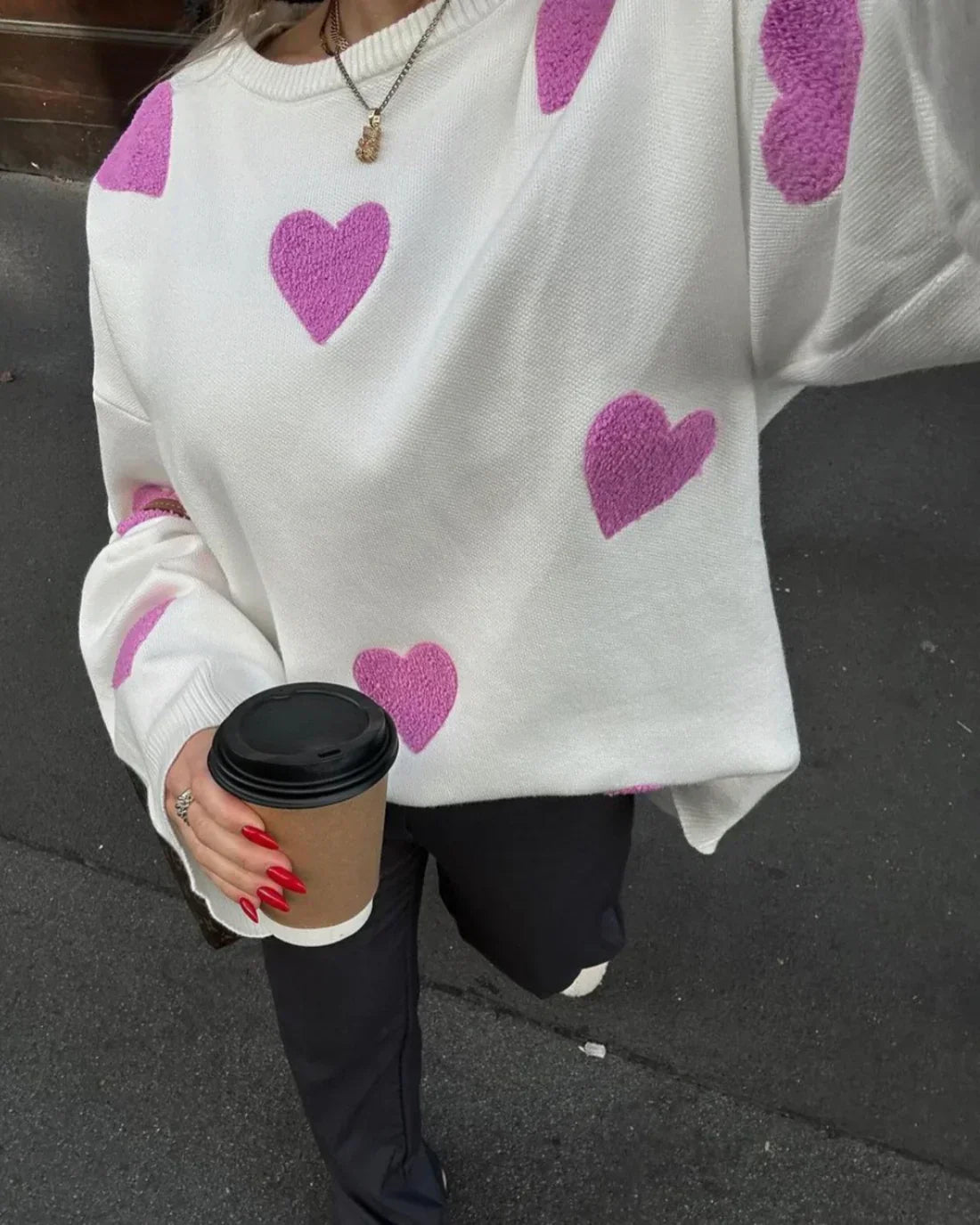 Sienna Cosy Heart Sweater