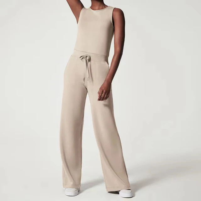 Maxine Wide Leg Pants Romper