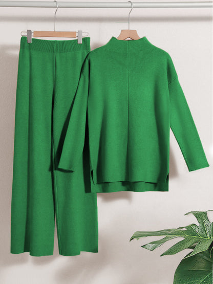 Loose Casual Sweater & Soft Pant 2 Piece Lounge Set