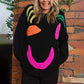 Smiley Casual Knit Sweater