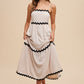 SHAYLA ZIG ZAG TRIM MAXI