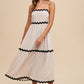 SHAYLA ZIG ZAG TRIM MAXI