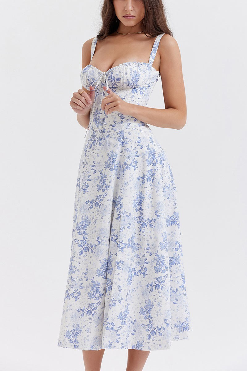 SWEETHEART FLORAL MIDI DRESS