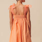 CALISTA TULLE BOW BABYDOLL DRESS