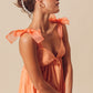 CALISTA TULLE BOW BABYDOLL DRESS