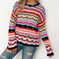 Colourful Striped Knit Sweater