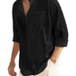 Cotton Linen Beach Button Down Shirt with Pocket (US Only)