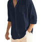 Cotton Linen Beach Button Down Shirt with Pocket (US Only)