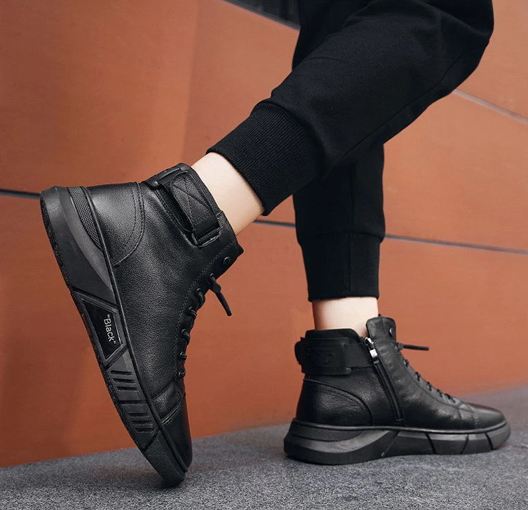 Men's Casual Versatile Genuine Leather Ankle Boots