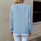 Raylene - V-Neck Knitted Sleeves Jumper