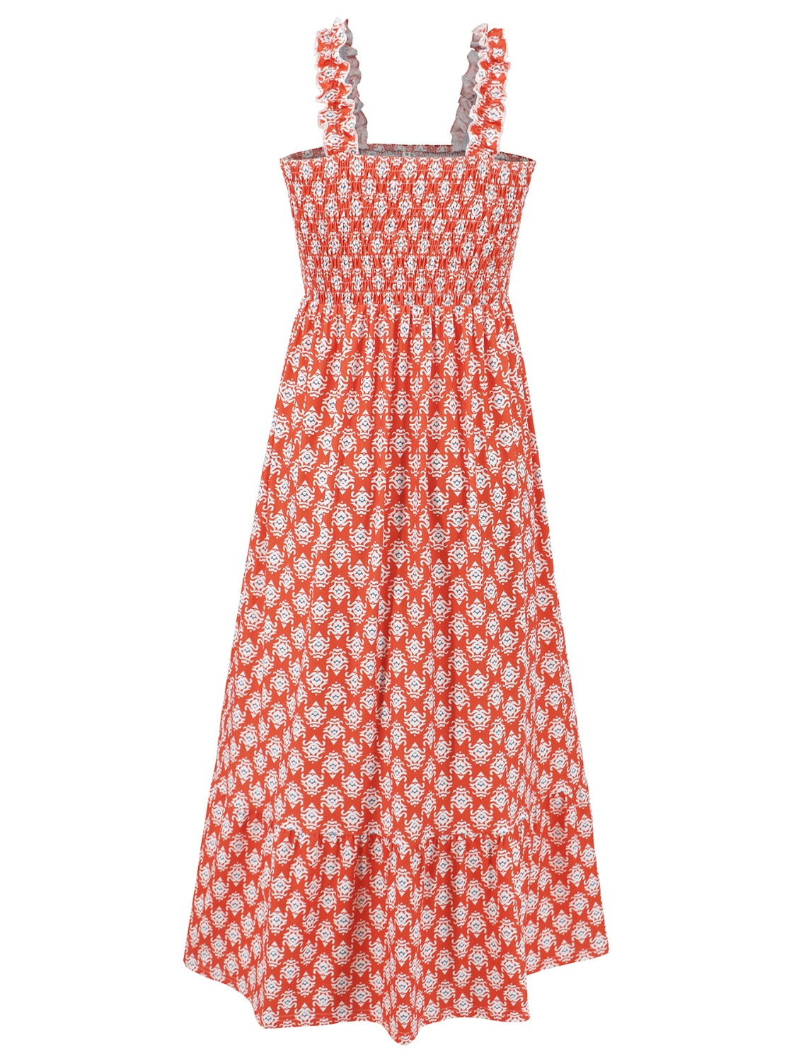 PAULINA SMOCKED SQUARE NECK DRESS