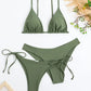 Solid Color 3 Piece Swimsuit