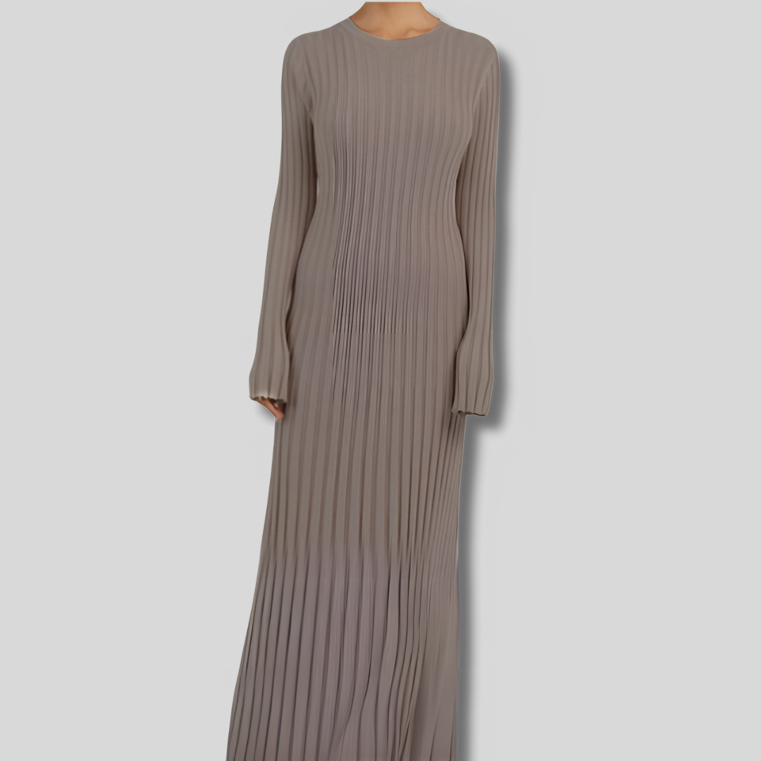 Estelle - Elegant Ribbed Maxi Dress