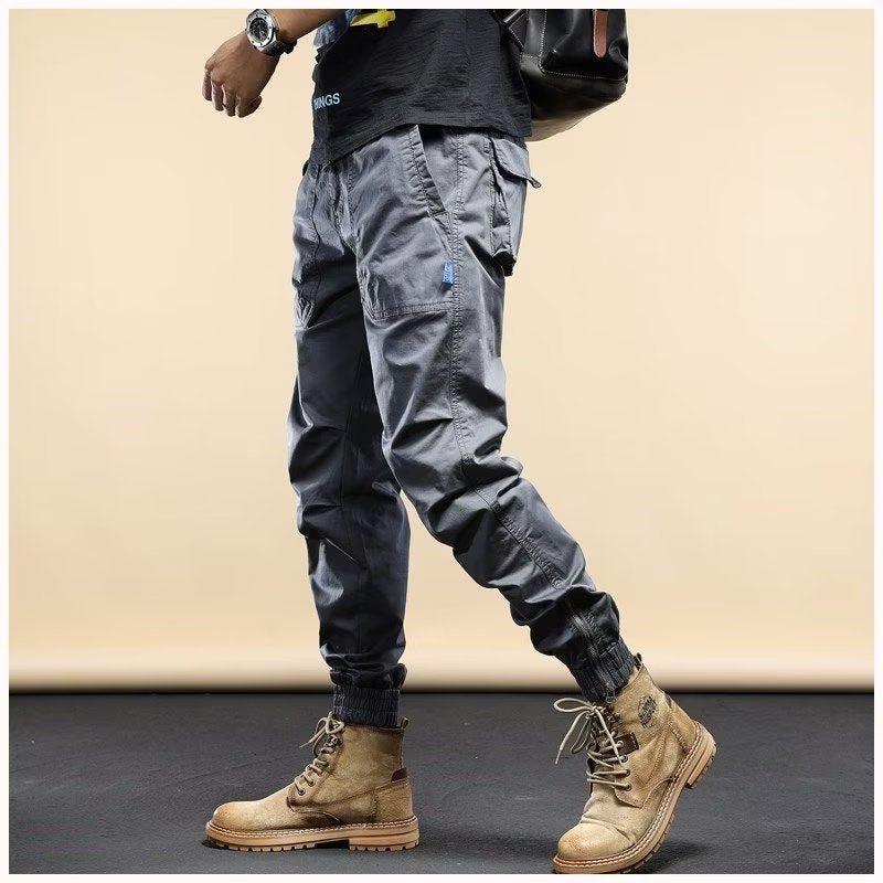 2024 SPRING MEN'S DISTRESSED SLIM FIT BIKER PANTS