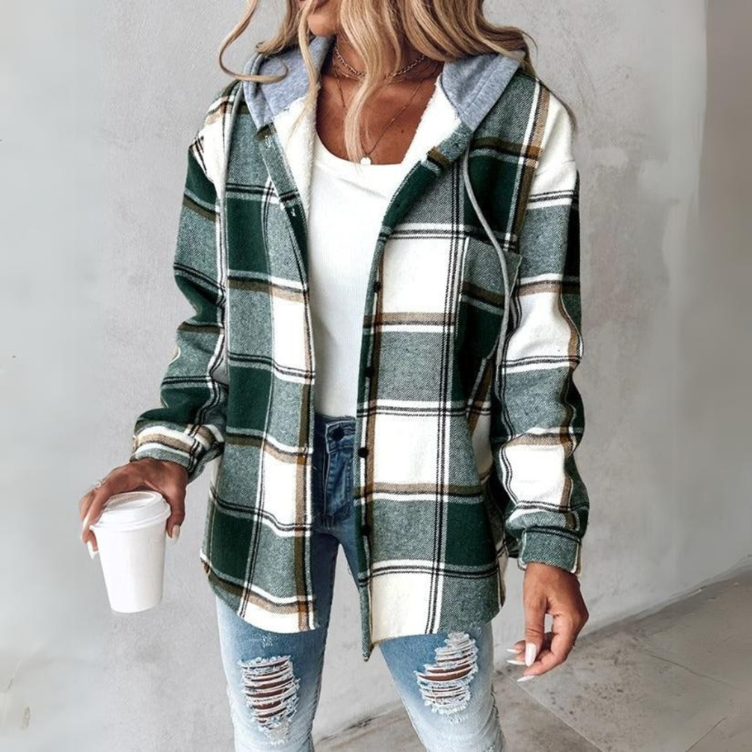 Aurora - Comfy Flannel Hoodie